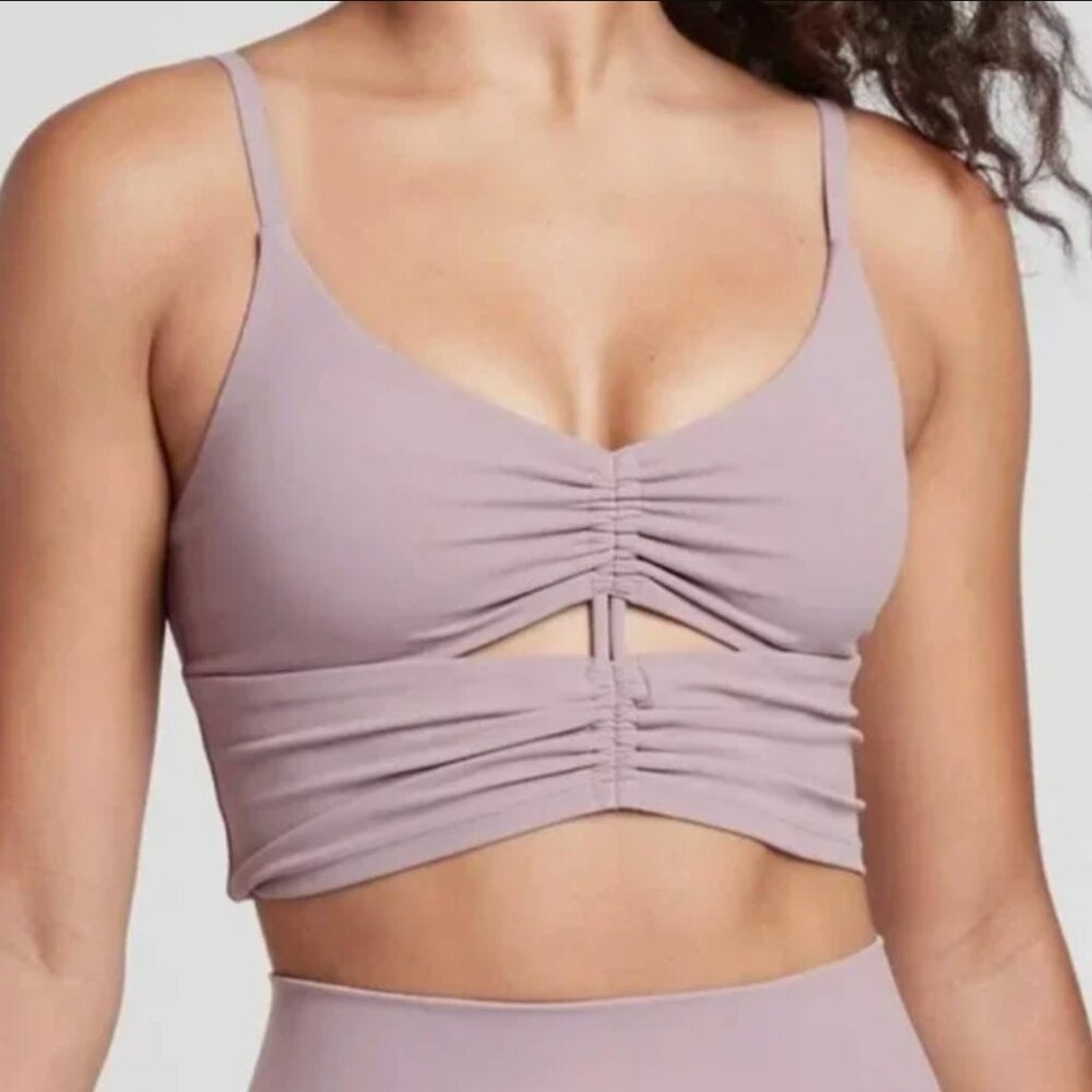 Athleta cutout long line bra
